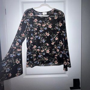Sheer Floral Shirt